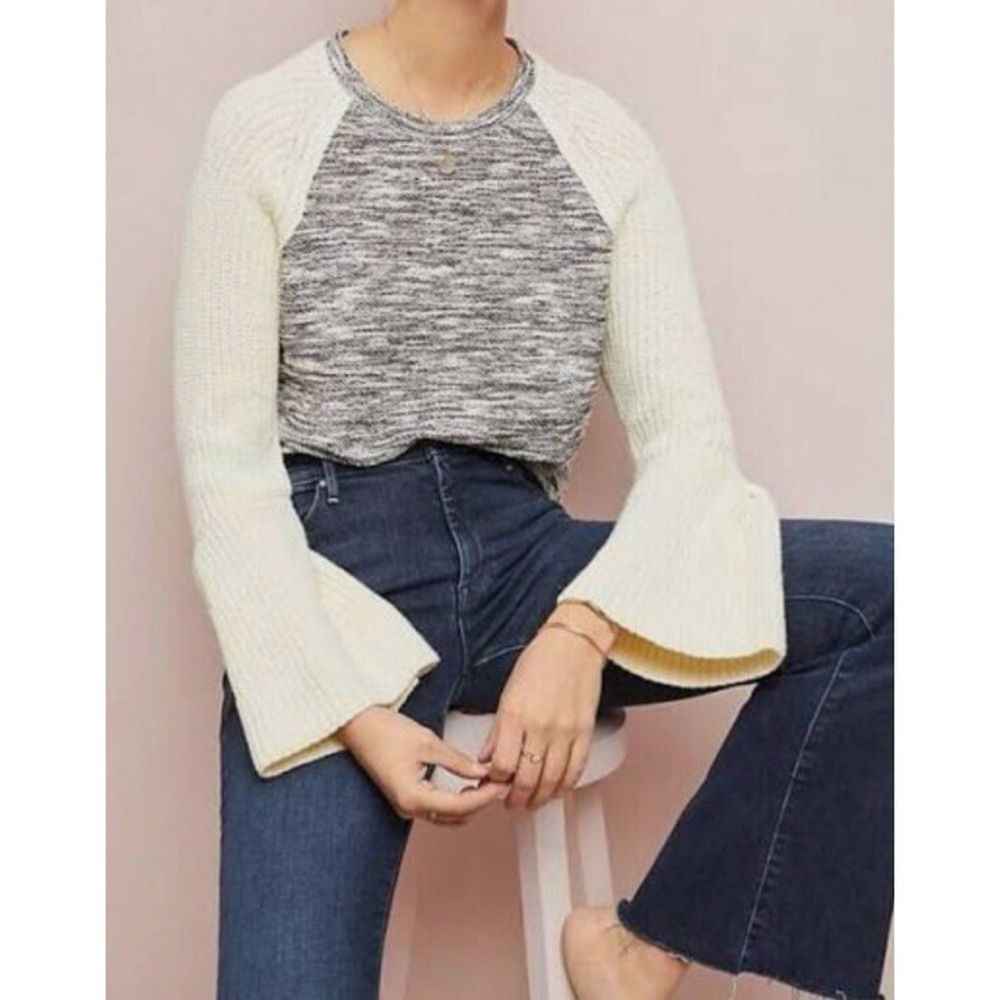 ANTHROPOLOGIE Dolan Bell Sleeve Knit Sweater